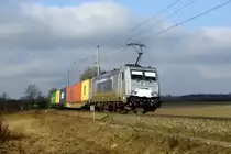 Am 01.03.2016 kam die 386 003 von METRANS aus Richtung Salzwedel und fuhr weiter in Richtung Stendal .
