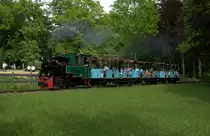 Henschel-Lok `Riesa´ am 16.05.15 am Anfang der Runde durch den Chemnitzer Küchwald