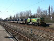 404 mit G�terzug in Herne am 12.3.07