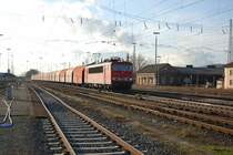 155 043 mit einem Gz am 17.12.06 gegen�ber von ehemaligen BW Lichtenfels heute Aussenstelle des DB Museums N�rnberg