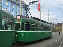 Be 4/4 472 unterwegs als Fahrschule am Bhf. SBB, 24.03.2016