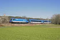 in frühlingshafter Gegend befindet sich RJ-73 mit 1216.250 bei Pottschach. 27.3.16