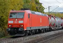 185 077-5 vor gem. Güterzug durch Bonn-Beuel - 23.10.2015