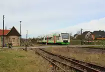 Zwei 650 der Erfurter Bahn zu sehen am 28.03.16. in Caaschwitz.