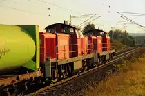 294 747-1 und 294 685-3 DB Schenker bei Bad Staffelstein am 26.09.2011.