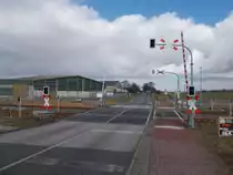 Über diesen Bahnübergang in Bobitz ging meine Fototour unteranderm,am 20.März 2016,durch meine Heimat Mecklenburg Vorpommern.