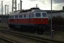 Eine  Ludmilla   232 294-9 in Cottbus. 26.03.2016  09:02 Uhr.