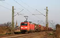 145 078-2 mit dem EZ 55845 (Freiburg(Brsg)Gbf-Offenburg Gbf) bei Köndringen 17.3.16