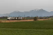 151 074 und 186 444 von Lokomotion mit dem 41854 am 2. April 2016 bei Weisham.