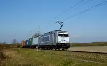 Am 08.04.2016 kam die 386 005-3 von METRANS aus Richtung Salzwedel und fuhr weiter in Richtung Stendal .