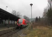 DB 641 036 als RB 16043 aus Fröttstädt, am 25.03.2016 nach der Ankunft in Friedrichroda.