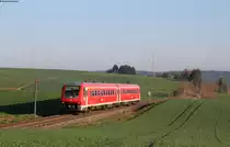 611 049-7 als RE 22305 (Villingen(Schwarzw)-Neustadt(Schwarzw)) bei Bachheim 11.4.16