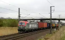 Am 14.04.2016 kam die EU46-501 ( 5370 013-2) von der PKP Cargo aus Richtung Stendal und fuhr weiter in Richtung Hannover . 