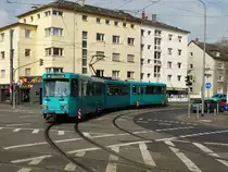 VGF Düwag Ptb Wagen 749 am 14.04.16 in Frankfurt am Main Eckenheim auf der Linie U5