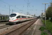 403 xxx als ICE 108 (Basel SBB–D�sseldorf Hbf) am 19.04.2015 in Lahr (Schwarzwald)