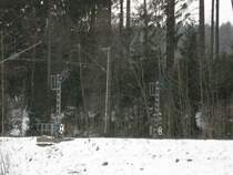 Einfahrvorsignal St.Georgen/Schwarzwald im Schnee am 30.1.07