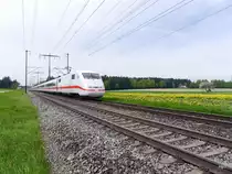 DB - ICE 401 086 unterwegs bei Lyssach am 30.04.2016