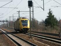 Bahndienstfahrzeug bei der Durchfahrt duch den Hp Dresden Strehlen
BR 711 117-2