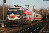 1116 246  Bundesheer  am Abend des 27.03.2007 mit IC 2082 auf der Lombardsbr�cke kurz hinter Hamburg Hbf.