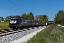 189 150  Loc&More  mit dem Boschzug am 8. Mai 2016 bei Übersee.