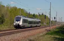 1442 102 erreicht als RB von Falkenberg(E) kommend am 08.05.16 Burgkemnitz. Anschließend ging die Fahrt weiter nach Bitterfeld. Gruß zurück!