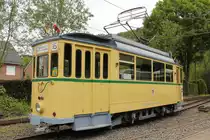 Der Elberfelder Triebwagen 105 im Straßenbahnmuseum Kohlfurth, am 16.05.2016.
Baujahr 1927