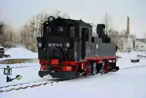 99 1574-5 im Bahnhof Mügeln. (29.12.2014) 