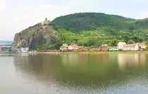 122 031 zu sehen am 26.05.16 in Ústí nad Labem-Střekov. Lange war es nicht Windstill!