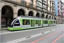 Strassenbahn Euskotren 403 in Bilbao. (21.05.2016)