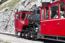Eine Neubaudampflok der Schafbergbahn bei der Arbeit. (26.05.16)
