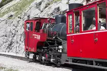 Eine Neubaudampflok der Schafbergbahn bei der Arbeit. (26.05.16)