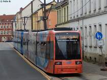 Bombardier Nr. 808 des Nahverkehr Schwerin in Schwerin am 18.08.2015