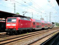 Am 05.06.2016 war 146 026 mit ihrem RE 20 aus Magdeburg nach Stendal und fuhr weiter nach Uelzen unterwegs.