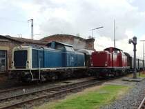 212 001-2 und 212 062-4 am 05.06.16 beim Lokschuppenfest in Hanau