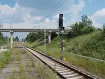Das zweite Ausfahrsignal in Leipzig Miltitzer Alle am 05.Juni 2016.