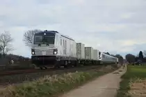 247 901 PCW9 mit Thameslink im Schlepp auf dem Weg ins Prüfcenter Wegberg am 23.3.2016