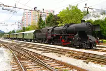 33-037 am 20.Mai 2016 in Jesenice. Probelauf für die Sonderfahrt am nächsten Tag.