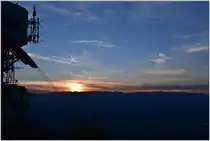 Sonnenuntergang am Mont Salève. (20.05.2016)