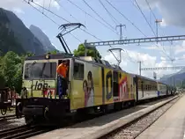 Gepäcktriebwagen GDe 4/4 6006 mit Sonderzug nach Gstaad in Saanen; 13.06.2014
