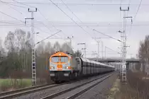 HVLE V 330.2 mit DGS 91030  Blankenburg (Harz) Nord - Spreewitz.
Aufnahmedatum: 21.03.2016 