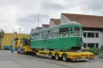 Am 13.06.2016 geht der B 1444 auf die letzte Reise zur Firma Thommen. Nach der Ankunft bei der Firma Thommen geht es auf die Waage.