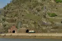 111 001 am 16.02.2016 bei St. Goarshausen. 