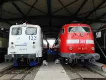 Lokomotion 139 133-3 und 103 233-3 am 18.06.16 im DB Museum Koblenz