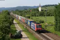 Re 482 022-1 mit dem DGS **** bei Denzlingen 10.6.16