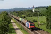 Re 482 008-0 mit dem DGS **** bei Denzlingen 10.6.16