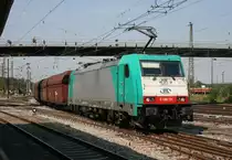 E 186 131 mit DGS 47313 (ITL, Profen–Decin) am 11.08.2015 in Riesa