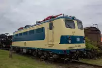 141 248 am 19.06.2016 bei der Fahrzeugaustellung im DB Museum Koblenz
