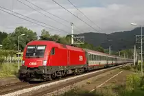 1016 018 mit EN234 in Oberaich am 21.06.2016.