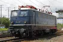 E41 001 bei der Lokparade  60 Jahre Einheitslokomotiven  im DB Museum Koblenz Lützel, am 18.06.2016.