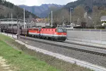 1444 und eine 1142 mit einen GZ in Stübing. 21.3.2016.